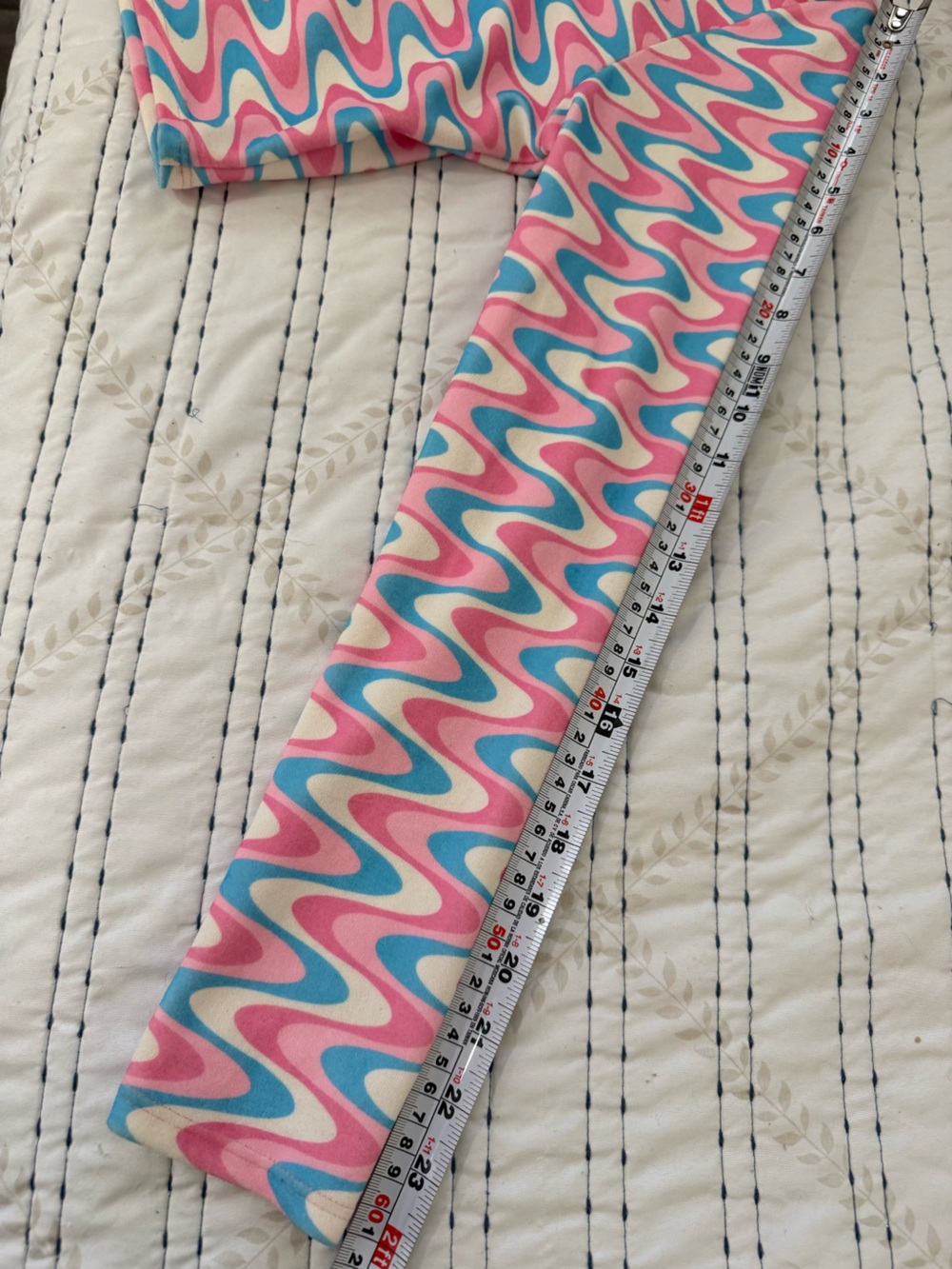 Frankies Bikinis Cheri Terry Cardigan S Pink Blue Groovy Y2K Cropped - Picture 11 of 11